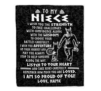 MIAOMANSENSTORE Couverture Viking personnalisée pour Mon Neveu de la Part de Mon Oncle Je suis si Fier de toi Runes Viking Neveu Anniversaire Noël Couverture Polaire de lit personnalisée