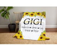 MIAOMANSENSTORE Personalized Blanket to My Grandson Filled it with Wishes, Hope, Love and Light from Grandpa Grandma Soft Blanket