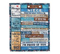 MIAOMANSENSTORE Personalized Dear Daddy Blanket from Daughter Little Girl USA Flag Thank You I Love You Dad Deer Father's Day Birthday Christmas Customized Fleece Blanket