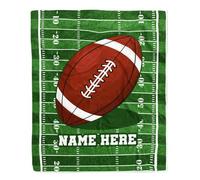 MIAOMANSENSTORE Personalized Football to My Nephew Blanket from Aunt Auntie Uncle Believe in Yourself Nephew Birthday Graduation Christmas Customized Fleece Blanket