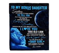 MIAOMANSENSTORE Personalized Football to My Sister Blanket from Brother Believe in Yourself Sister Birthday Graduation Christmas Customized Fleece Blanket