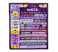 MIAOMANSENSTORE Personalized to My Goddaughter Blanket from Godmother Aunt I Hugged This with Love Turtle Beach Goddaughter Birthday Christmas Customized Bed Fleece Blanket