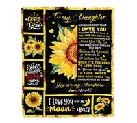MIAOMANSENSTORE Personalized to My Goddaughter Blanket from Godmother Colorful Tree Never Forget I Love You Goddaughter Birthday Christmas Customized Fleece Blanket