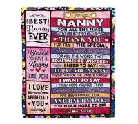 MIAOMANSENSTORE Personalized to My Titi Blanket from Niece Nephew Wood Everything I Am You Helped Me to Be Titi Birthday Mothers Day Christmas Fleece Blanket