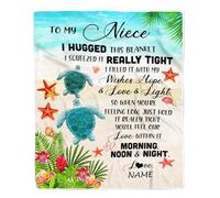 MIAOMANSENSTORE Personalized to My Titi from Niece Nephew Blanket It A Big Hug I Love You Titi Birthday Mothers Day Thanksgiving Christmas Customized Fleece Blanket