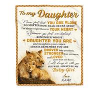 MIAOMANSENSTORE Personnalisé à Mon Fils de la Part de Maman, n'oublie jamais Que Je t'aime pour Fils, Super Anniversaire, Thanksgiving, Remise des diplômes, Noël, Couette de lit, Couverture Polaire