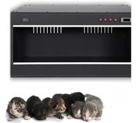 Miaomi Incubateur pour animaux de compagnie, chioccia pour grands chiens, incubateur pour chats pour chiots, incubateur pour chiots (80 x 50 x 50 cm/noir)