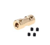 MIAOSHE Accouplement d'arbre en cuivre, connecteurs de moteur d'arbre de 2mm 2.3mm 3mm 3.17mm 4mm 5mm, manchon de coupleur adaptateur coupleur 1 pièce Manchon d'arbre(3.17mm x 3mm)