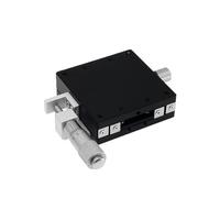 MIAOSHE Guide à billes en acier gauche, micromètre, plateforme de déplacement, table coulissante, axe X, CNC, rail de guidage linéaire manuel optique LGX40 LGX60 Module(40mm)