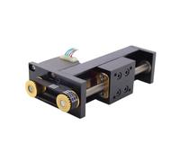 MIAOSHE Module linéaire à vis trapézoïdale, table coulissante, moteur Nema 11, rail de ligne, course de 50 mm à 300 mm, mini poulie synchrone Module(50mm 1mm pitch)