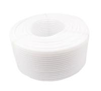 MIAOSHE Tuyau de câblage 5 mètres, isolé en PP, annelé, gaine de protection for tuyau ondulé en plastique, diamètre 7,5 mm à 34,5 mm Conduit d'air(White,AD 11.6 x ID 8mm)