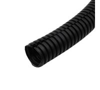 MIAOSHE Tuyau en fil métallique ondulé isolé PP noir ouvert, gaine de protection en plastique for filetage. Conduit d'air(AD 18.5mm x ID 14.3mm 5 meter)