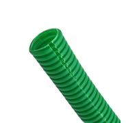 MIAOSHE Tuyau métallique de 10 mètres, isolé en PP et ondulé, avec filetage de 11,6 mm, 15,8 mm et 25 mm. Gaine de protection for tuyau ondulé en plastique. Conduit d'air(Green,AD 28.5 x ID 23mm)
