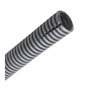 MIAOSHE Tuyau ondulé isolé en PP de 5 mètres, diamètre 11,6 mm à 34,5 mm, avec gaine de protection. Conduit d'air(Grey,AD 28.5 x ID 23mm)