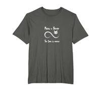 Miaou Jamais : Les Amoureux des Chats Infinity, Chat T-Shirt, Homme Grandes Tailles, Asphalte, 4X Tall