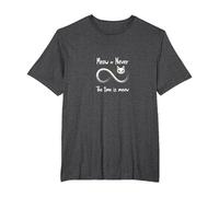 Miaou Jamais : Les Amoureux des Chats Infinity, Chat T-Shirt, Homme Grandes Tailles, Chiné Foncé, 5X Tall