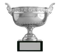 MIAOWR Trophée De L'open De France De Tennis Masculin, Hauteur : 16 cm/6,3 Pouces, Souvenir De Champion, Décoration De Table De Bar À Domicile, Cadeaux pour Les Fans