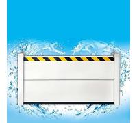 MIAOXIAO Aluminium Barrière Anti-inondation Réutilisable Batardeau Anti inondationpour Les entrées de portails de garages et de passages souterrains,100X80CM