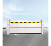 MIAOXIAO Barrière De Contrôle des Inondations Barrières De Protection Contre Les Inondations pour Garage Plaque De Retenue d'eau en Alliage D'aluminium avec Bande Réfléchissante,20cm High,110CM Long