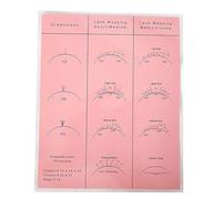 Miaoyak 1 tableau de cartographie des cils et 10 éponges de cils de couleur aléatoire, kit de fournitures d'entraînement pour débutant, extension de cils pour débutants et feuille de diamètre avec