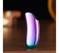 Miaoyak Coque en métal durable finition chromée pour petit Bic J5 J25, fabriquée en alliage de zinc, briquet non inclus.