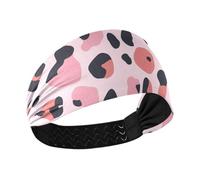 miaozhen Bandeau de yoga élastique antidérapant motif léopard noir pêche pour se laver le visage Yoga Football Volleyball Bandas para el sudor