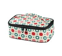 miaozhen Boîte à déjeuner pour fille - Cyan, rouge, pêche, pois - Pour le camping - Bolsa Termica para Lunch