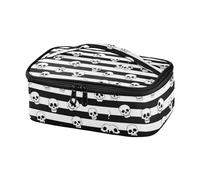 miaozhen Boîte à déjeuner pour garçons noir et blanc vintage crâne glacière étanche bolso termico para lunch