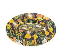miaozhen Cartoon Zoo Lit chaud et confortable pour chiot de taille moyenne Motif girafe singe zèbres