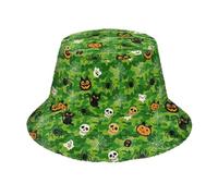 miaozhen Chapeau cloche en fausse fourrure pour Halloween, motif citrouille, vert camouflage, chapeau de pêcheur pour snowboard, snowboard, Gorras para el invierno para Hombres
