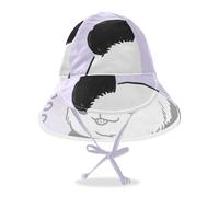 miaozhen Chapeau de soleil pour bébé garçon - Chapeau de plage pour bébé - Chapeau de jeu pour petite fille - Ok Boomer Panda - Protection solaire à large bord - Chapeau de voyage et de camping