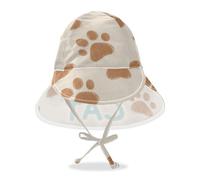 miaozhen Chapeau de soleil pour tout-petits garçons et filles - Chapeau cloche avec inscription « I Love Cats paw » - UPF 50+ - Grand bord - Chapeau de bain de voyage