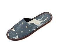 miaozhen Chaussons d'intérieur motif licornes animés - Lavables - Antidérapants - Personnalisable - Pour piscine, hôtel, voyage - Pantuflas para hombres, Anime Unicorns Midnight Blue, 38.5/39.5 EU