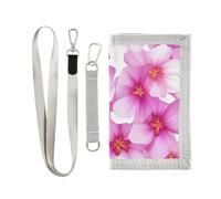 miaozhen Costa Rica Guaria Morada Beauty Summer Flowers Portefeuille à trois volets pour femme simple léger minimaliste portefeuille avec cordon carteras para hombre, Costa Rica Guaria Morada Beauté
