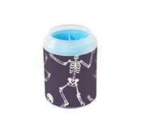 miaozhen Dancing Purple Squelette Portable Pet Foot Washer Brosse Silicone Soft Feet Cleaning Machine pour chiens et chats de petite, moyenne et grande race, kit de limpieza para Perros