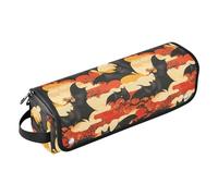 miaozhen Étui de voyage 2 en 1 pour fer à friser avec tapis résistant à la chaleur, étui de transport portable pour fer plat, outils chauds et accessoires de soins capillaires, chauve-souris