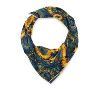 miaozhen Foulards carrés chauds en soie pour femmes pour les vacances 35 en Ukraine Tournesol Beauté Fleurs d'été Bufanda para mujer elegante