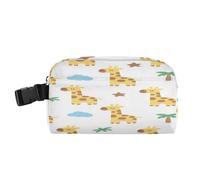 miaozhen Glacières à déjeuner étanches et portables pour homme avec boucle pour la plage, les voyages, l'été, motif girafe jaune lonchera termica para Frio y calienta