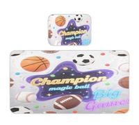 miaozhen Housse de matelas rafraîchissante pour bébé 71,1 x 132,1 cm réutilisable Magic Ball Big Game Pattern tapis d'entraînement pour bébé et tout-petit