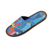 miaozhen Illustration Chat Art Pantoufles Intérieur Extérieur Respirant Antidérapant sur mesure Chaussures à enfiler sur mesure pour invités, hôtel, voyage, avion chanclas para hombres, Illustration