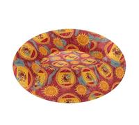 miaozhen Indian Style Sun Lit amovible et lavable pour chien et chat de très petite taille Motif soleil égyptien 55,9 x 43,2 cm