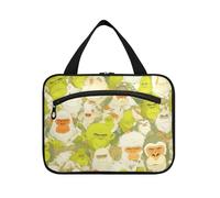 miaozhen Kit de suspension pour homme avec crochet, motif Baboon Group, vert et orange, design extensible pour femme, estuche para guardar maquillaje L, dessin animé babouin groupe vert orange