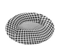 miaozhen Lit classique noir et blanc motif pied-de-poule chaud et confortable pour chaton de très petite taille 55,9 x 43,2 cm