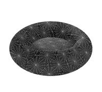 miaozhen Lit pour chien en toile d'araignée noire et blanche pour soulager l'anxiété, lit apaisant et moelleux pour animaux de compagnie de taille moyenne cosas para perros pequenos