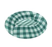 miaozhen Lits pour chat et chat - Motif vichy - Crème - Antidérapant - Pour chiens de très petite taille - Fournitures pour animaux domestiques - 55,9 x 43,2 cm