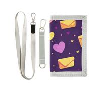 miaozhen Mail Violet Jaune Saint-Valentin Support à trois volets avec pince à billets pour cadeau d'anniversaire minimaliste léger clip portefeuille pour homme avec cordon billetera tarjetero para