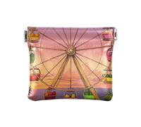 miaozhen Mini porte-monnaie amusant en forme de grande roue de dessin animé pour cartes et clés pour homme et femme, Dessin animé amusant de grande roue de fruits, 1 size