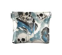 miaozhen Mini porte-monnaie en forme de crâne de poète chinois - Bijoux pratiques pour femme, Crâne de poète antique chinois, 1 size