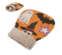 miaozhen Panier pour chat - Sac de couchage pour animaux domestiques - Citrouille orange maléfique pour Halloween - Confortable - Auto-chauffant - Castillo para gatos