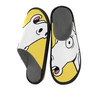 miaozhen Pantoufles pour femme - Motif licorne blanche - Pour l'intérieur et l'extérieur - En mousse à mémoire de forme - Pantoufles confortables pour femme